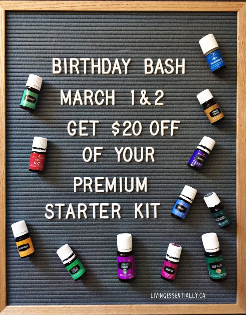 B-day bash Young Living Essential oils